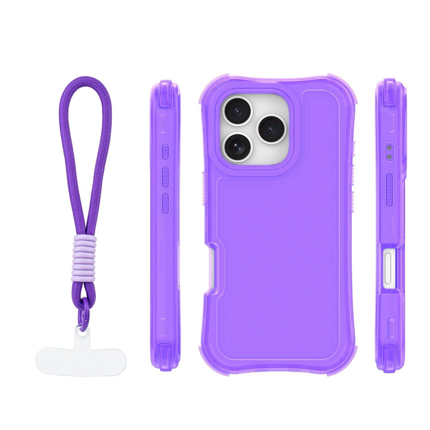 Safepop case with strap for iPhone 16 Pro Max 6,9" purple - imagine 2