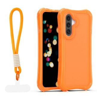Safepop case with strap for Samsung Galaxy A36 5G / A56 5G / A37 5G orange