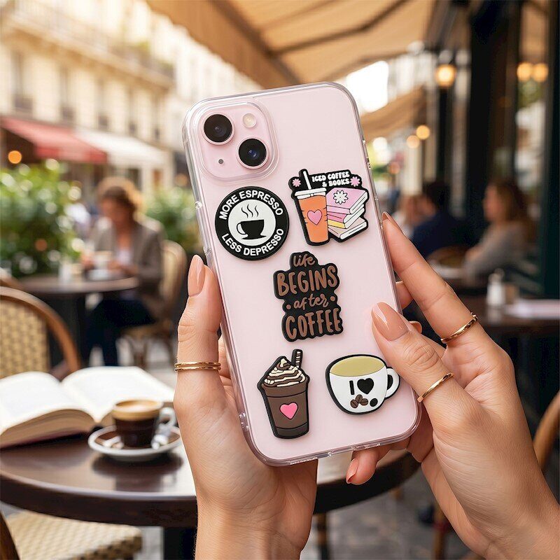 3D Sticker Coffee 5pcs set - imagine 2