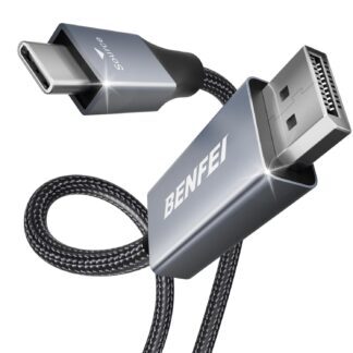 BENFEI cable USB-C to DisplayPort 0,9 m 8K 60Hz 4K 144Hz gray
