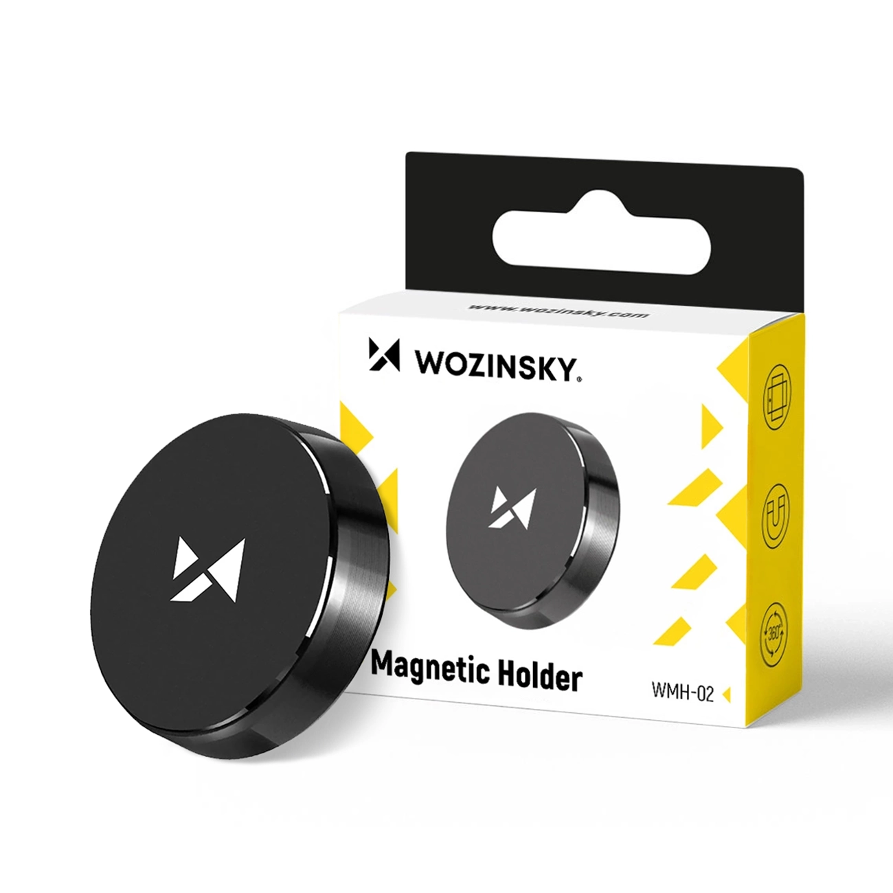 Wozinsky Self-Adhesive Magnetic Car Dashboard Mount Black (WMH-02) - imagine 6