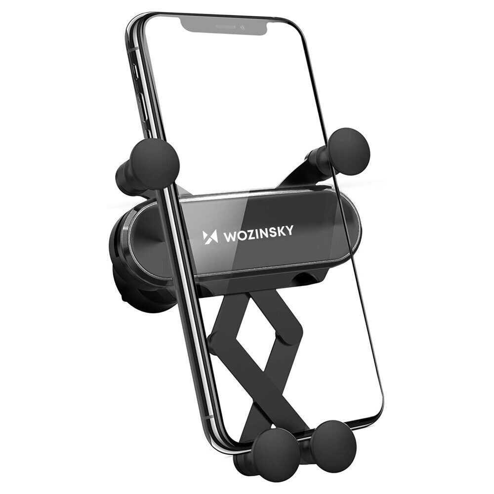 Wozinsky gravity car phone holder for air vent black (WCH-05) - imagine 6