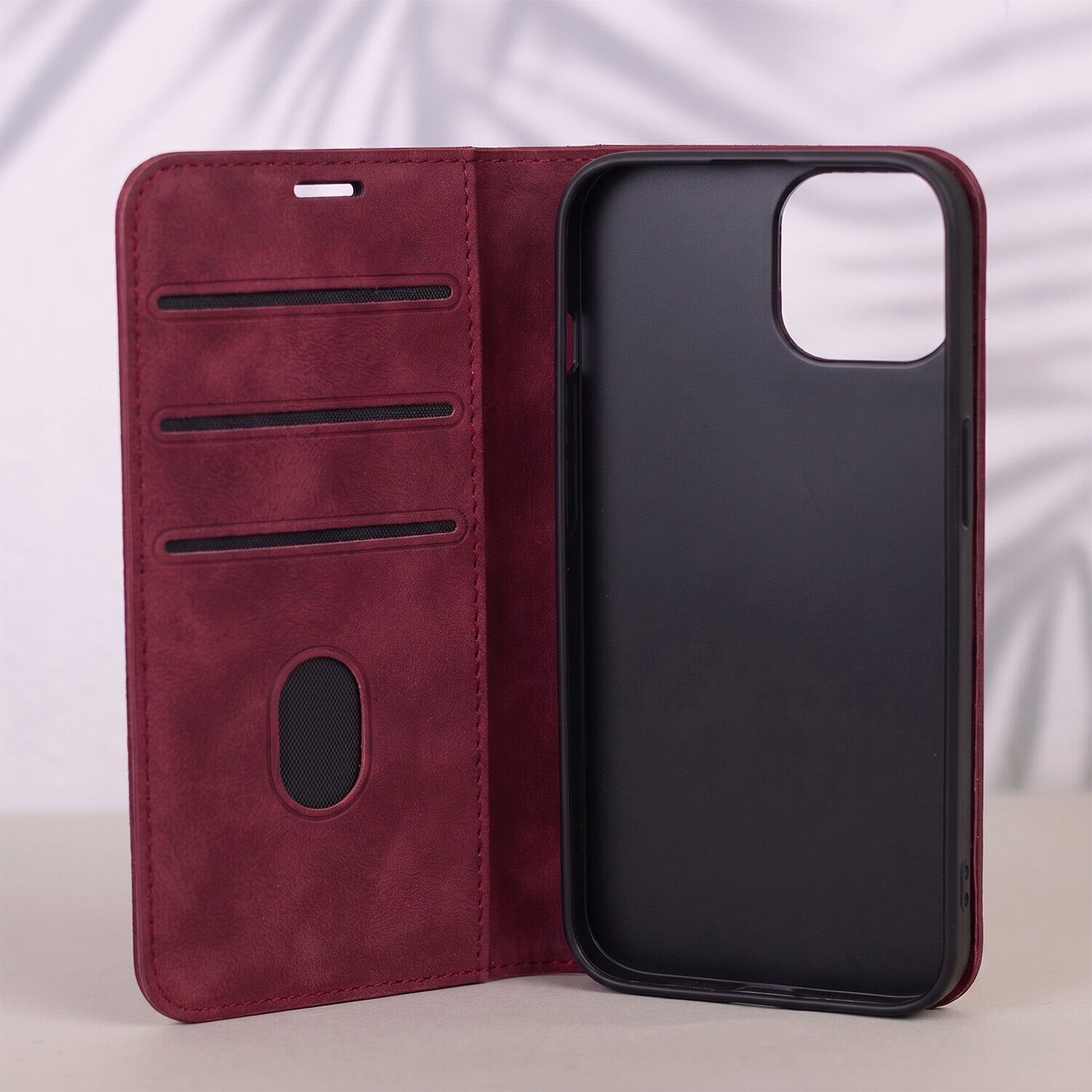 Smart Suede case for iPhone 7 / 8 / SE 2020 / SE 2022 maroon - imagine 7