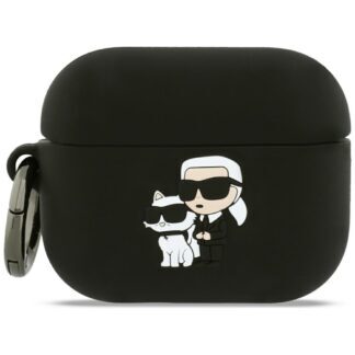 Karl Lagerfeld Silicone Karl & Choupette Head case for AirPods Pro 3 pink
