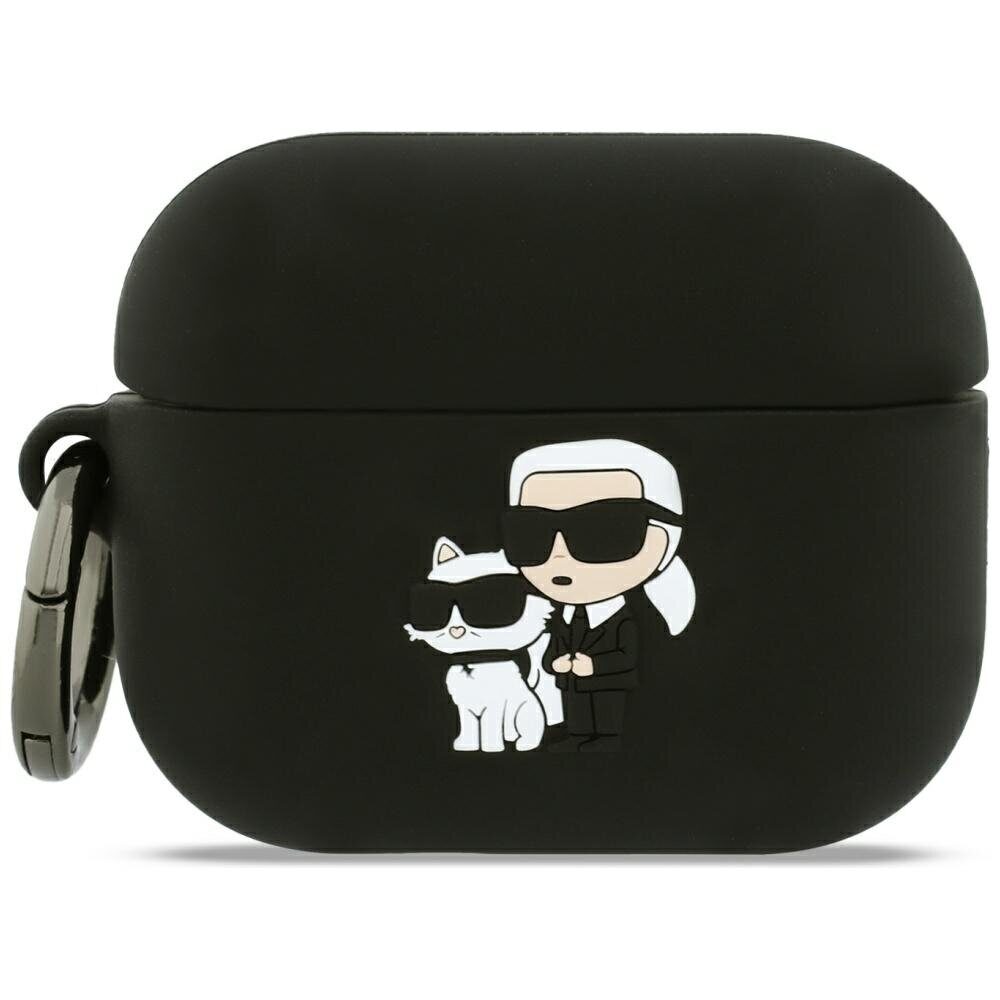 Karl Lagerfeld Silicone Karl & Choupette Head case for AirPods Pro 3 pink