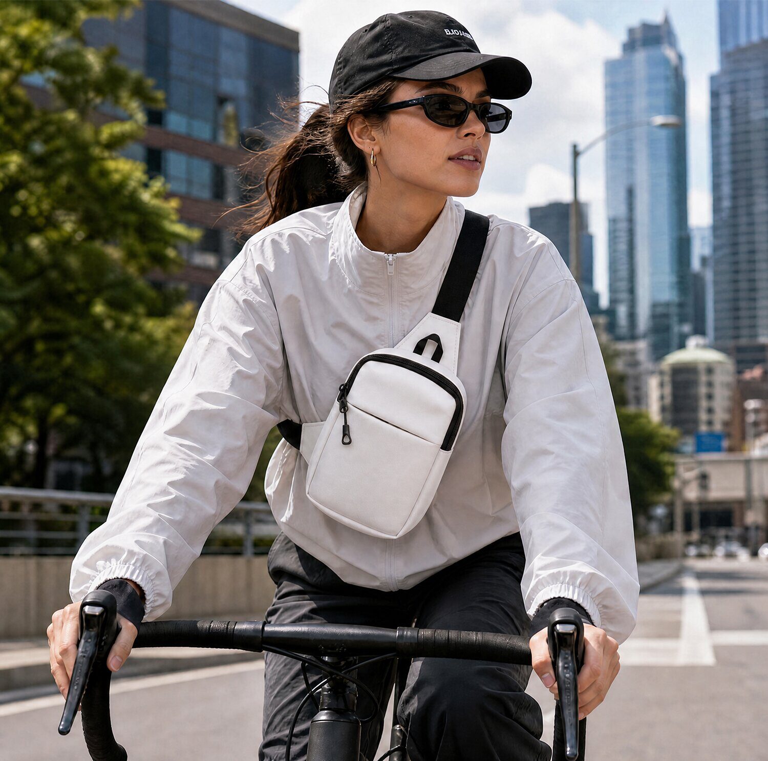 Crossbody bag Urbanflex white - imagine 6