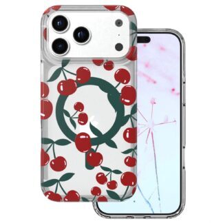 Cherry Mag case for iPhone 17 Pro 6,3'' transparent