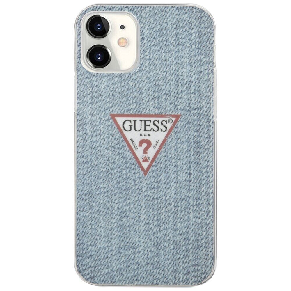 Guess GUHCP12SPCUJULLB iPhone 12 mini 5.4" blue/light blue hardcase Jeans Collection - imagine 3
