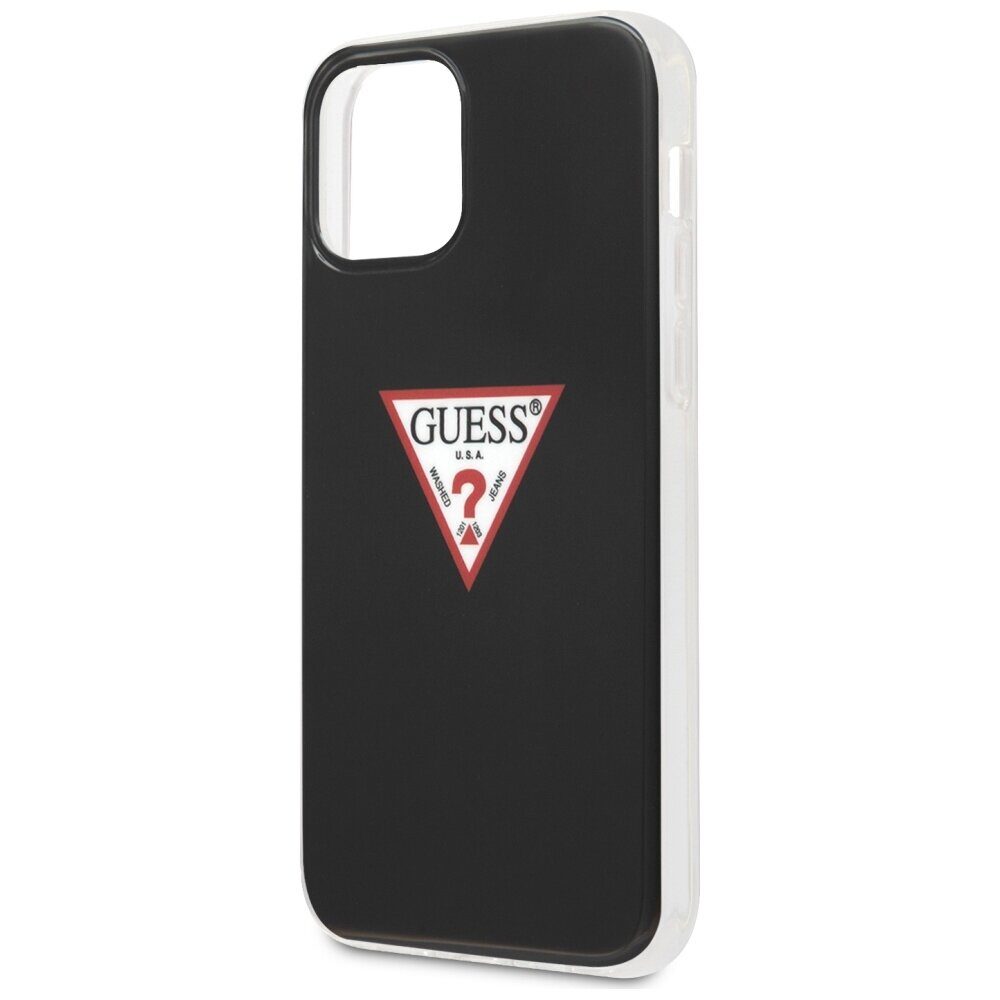 Guess GUHCP12MPCUCTLBK iPhone 12/12 Pro 6.1" black/black hardcase Triangle Collection - imagine 6