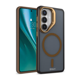 Etteri Morning Fog case for Samsung Galaxy S26 brown