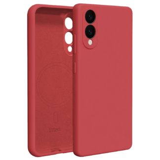 Etteri Silicone Mag case for Samsung Galaxy S25 Edge raspberry