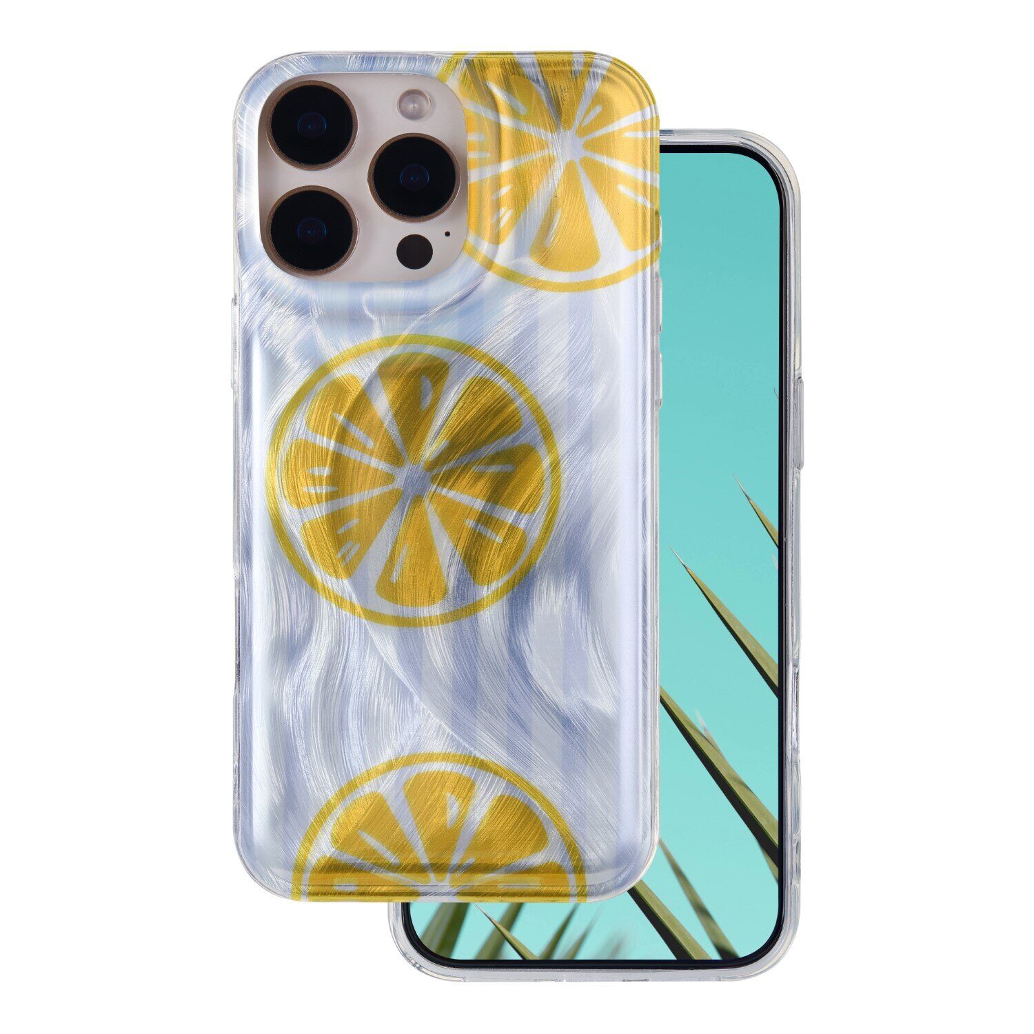 Ultra Trendy Summer case for iPhone 16 Pro Max 6,9" lemon