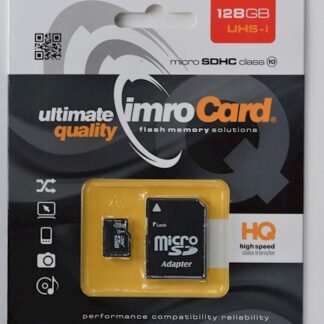 Imro memory card 128GB microSDXC cl. 10 UHS-3 + adapter