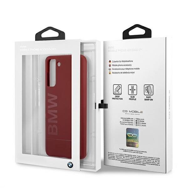 BMW Silicone Signature Logo Case for Samsung Galaxy S21+ - Red - imagine 8