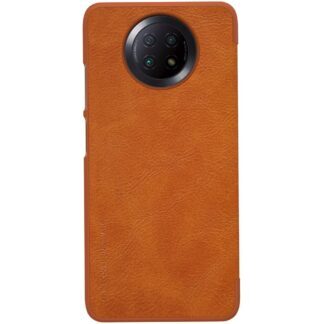 Nillkin Qin leather holster case for Xiaomi Redmi Note 9T 5G brown