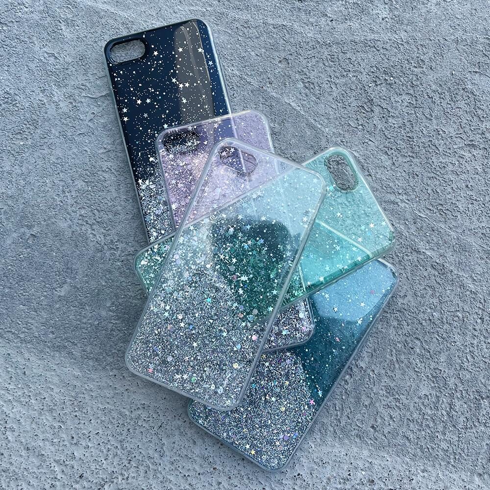 Wozinsky Star Glitter Shining Cover for Xiaomi Redmi K40 Pro+ / K40 Pro / K40 / Poco F3 black - imagine 2