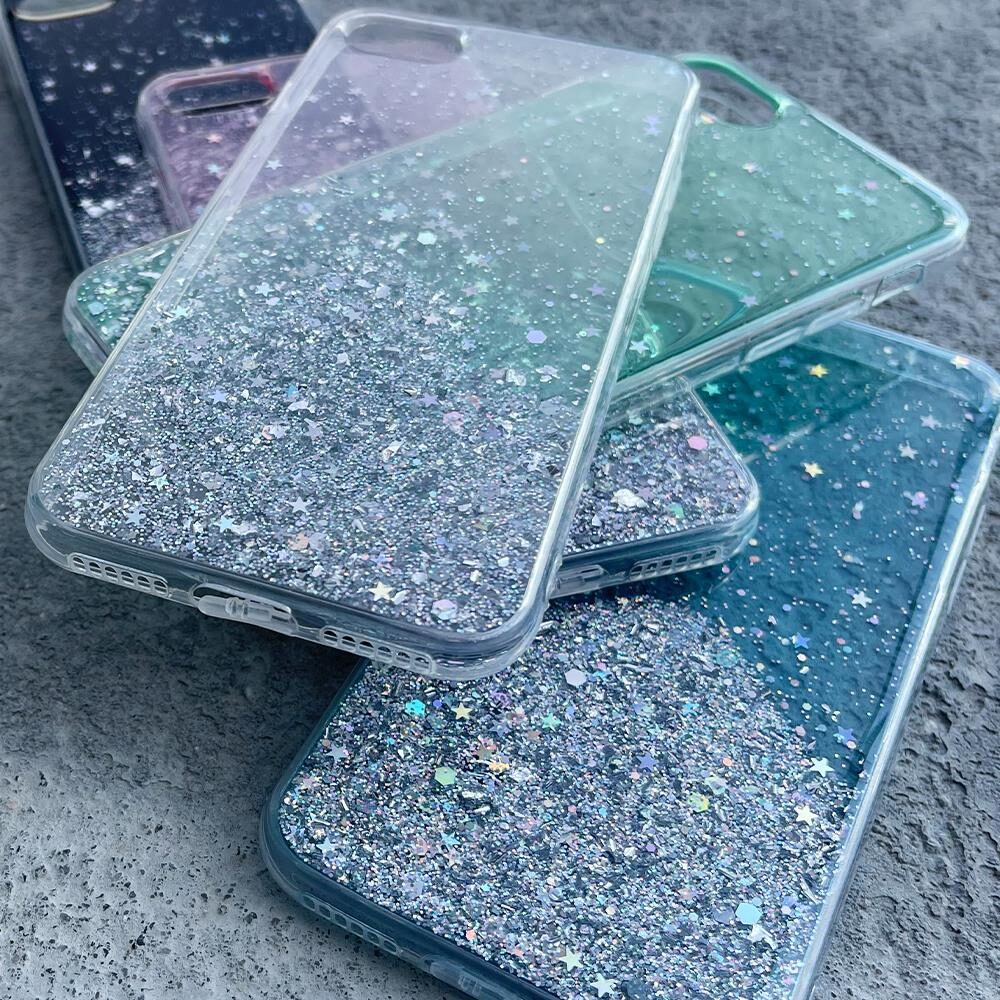 Wozinsky Star Glitter Shining Cover for Xiaomi Redmi K40 Pro+ / K40 Pro / K40 / Poco F3 black - imagine 3