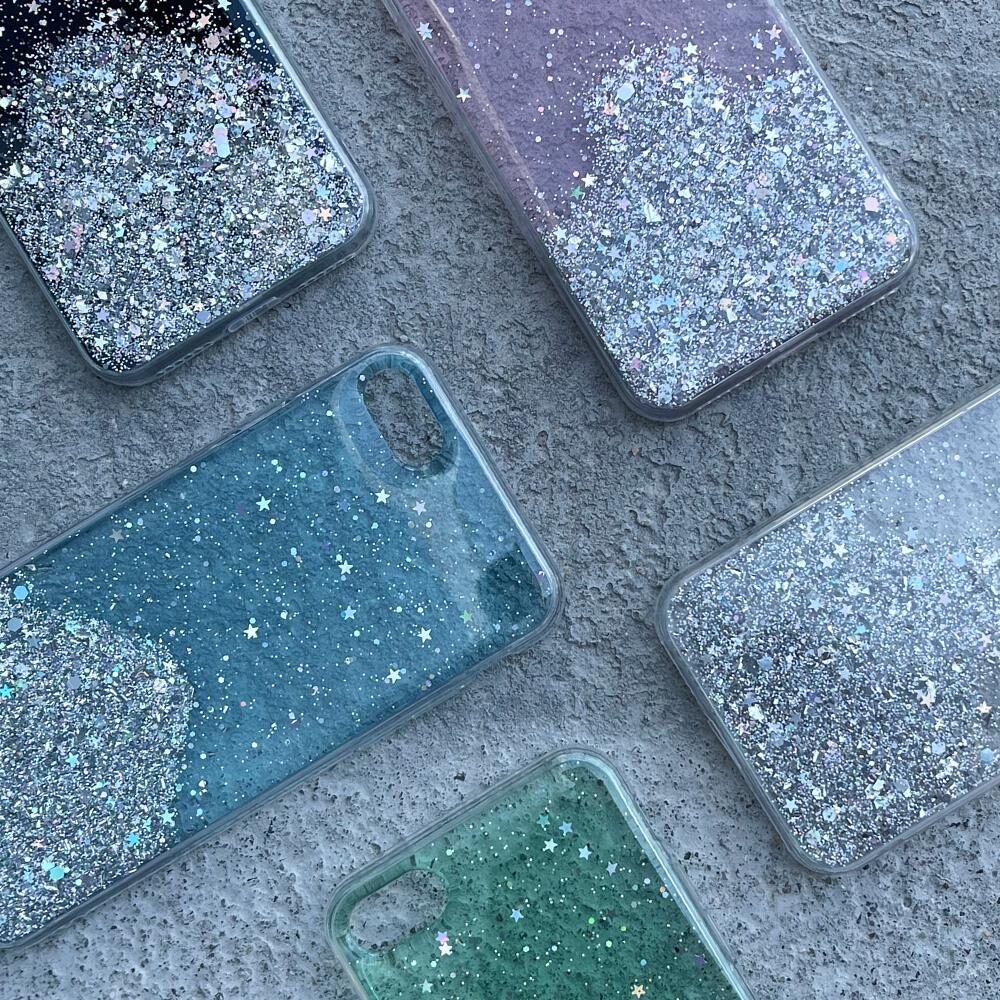 Wozinsky Star Glitter Shining Cover for Xiaomi Redmi K40 Pro+ / K40 Pro / K40 / Poco F3 black - imagine 7