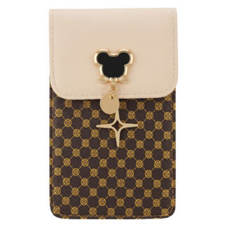 PHONE BAG MOUSE 19*12*2 CM BEIGE