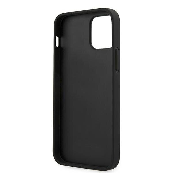 Guess Saffiano Vintage Script Case for iPhone 12 Pro Max 6.7" - Black - imagine 7