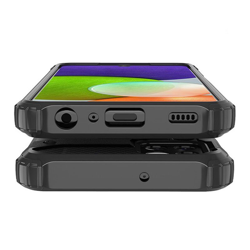 Hybrid Armor Case Tough Rugged Cover for Samsung Galaxy A22 4G silver - imagine 6