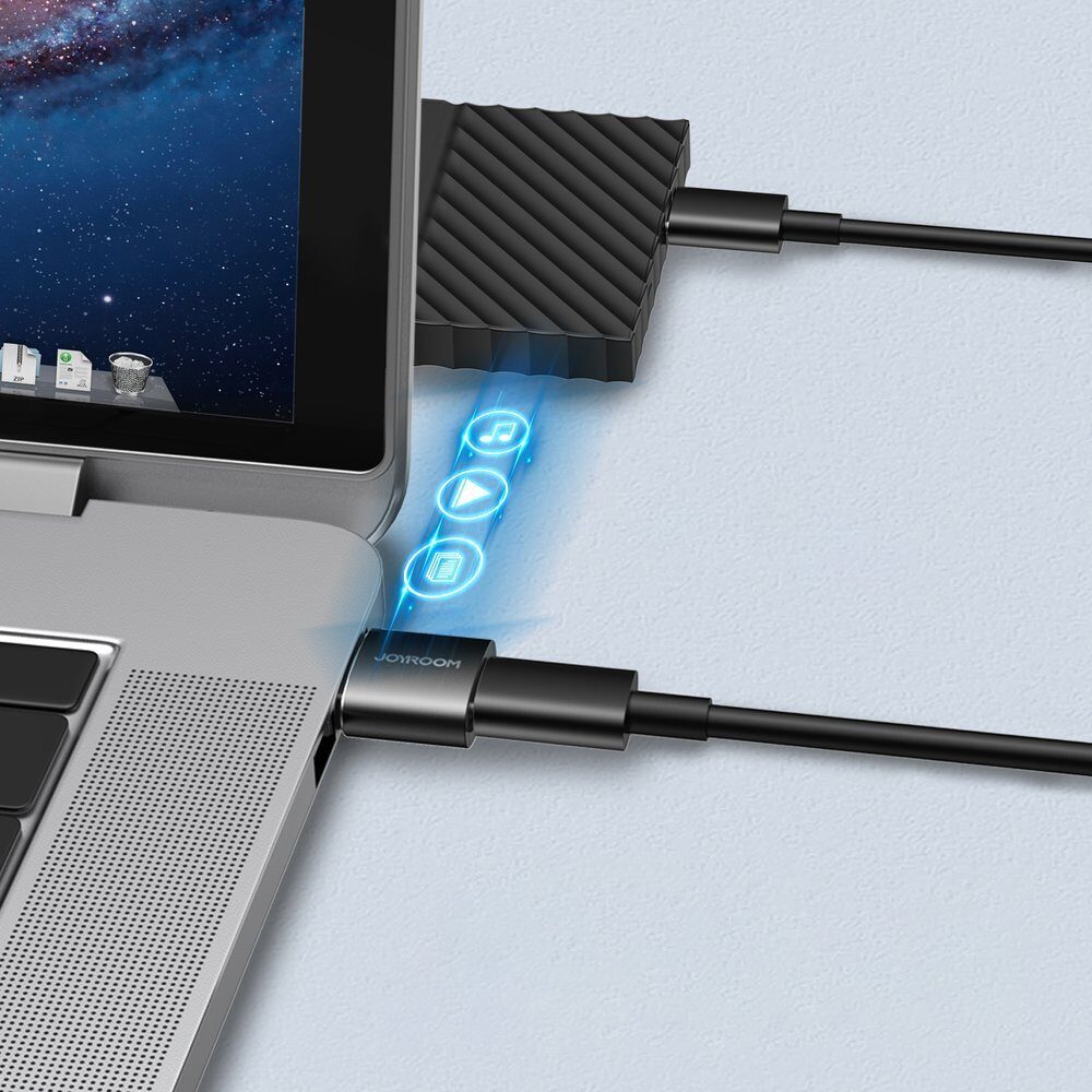 Joyroom adapter from USB Type C (female) to USB (male) 2 pcs. black (S-H152 Black) - imagine 3
