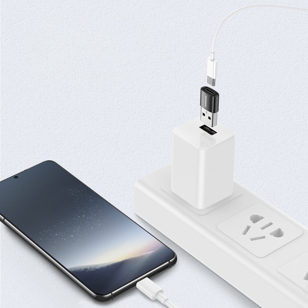 Joyroom adapter from USB Type C (female) to USB (male) 2 pcs. black (S-H152 Black) - imagine 6