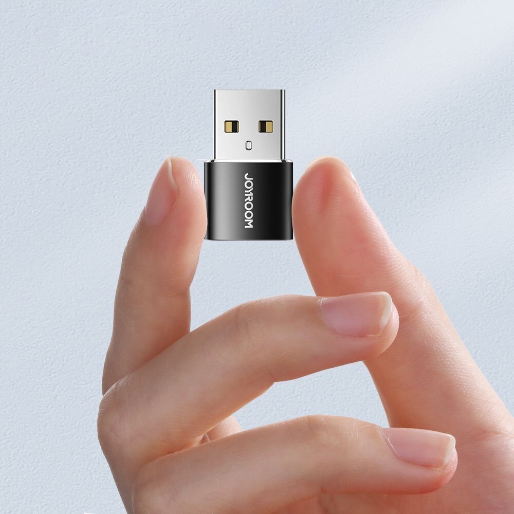 Joyroom adapter from USB Type C (female) to USB (male) 2 pcs. black (S-H152 Black) - imagine 7