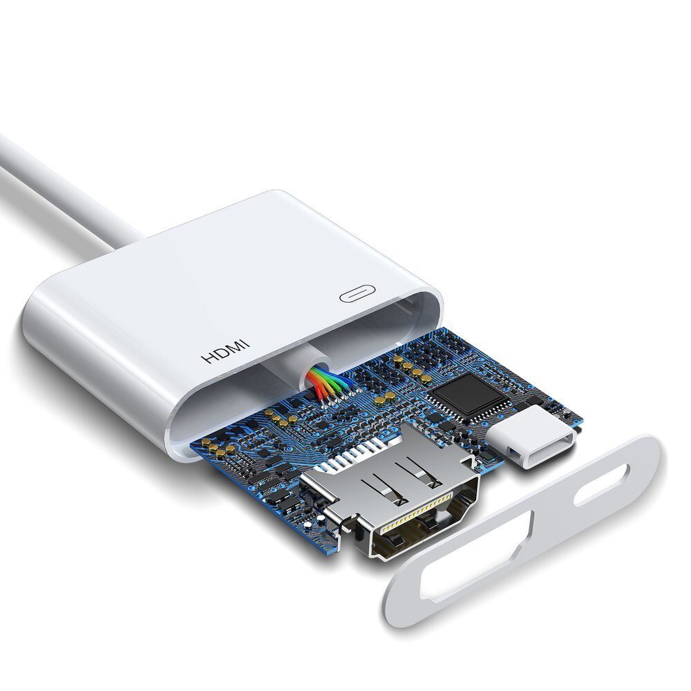 Joyroom S-H141 Lightning (male) - HDMI FullHD 1080p 60Hz (female) / Lightning (female) adapter - white - imagine 8