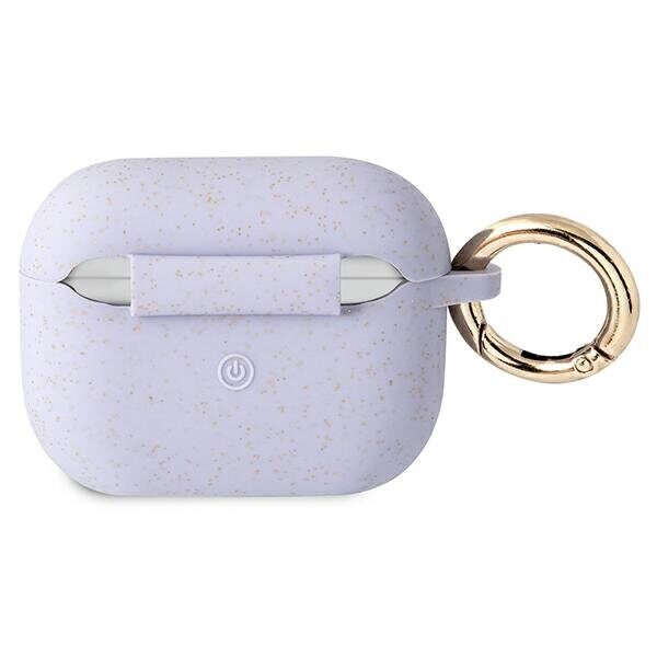 Guess GUAPSGGEU AirPods Pro cover purple/purple Silicone Glitter - imagine 2