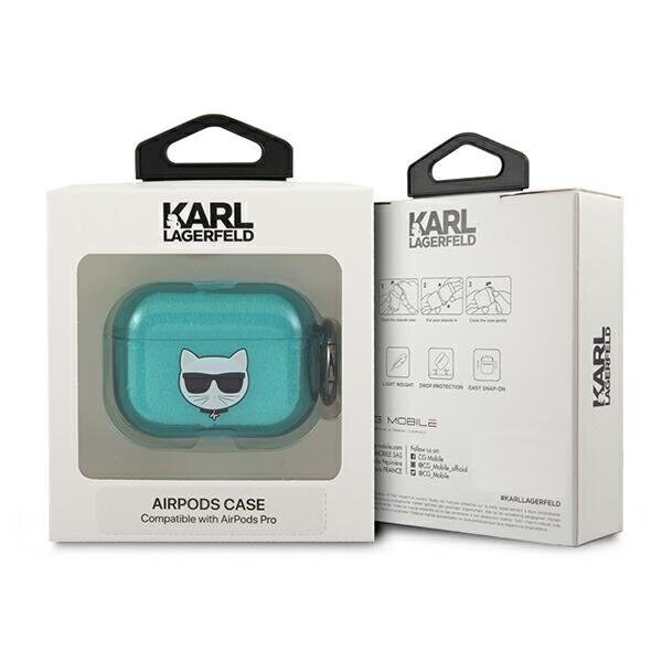 Karl Lagerfeld Choupette AirPods Pro Case - Blue - imagine 3