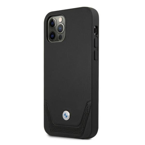 BMW Leather Perforate Case for iPhone 12 Pro Max - Black - imagine 2