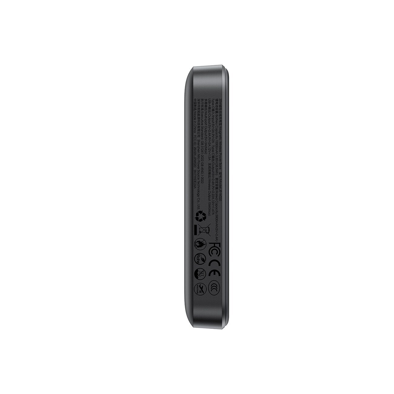 Joyroom JR-W020 20W 10000mAh MagSafe Power Bank + USB-C - USB-C 0.25m Cable - Black - imagine 4
