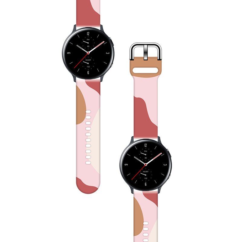 Strap Moro for Samsung Galaxy Watch 45 / 46 / 47 mm silicone bracelet watch band - pattern 12 - imagine 2