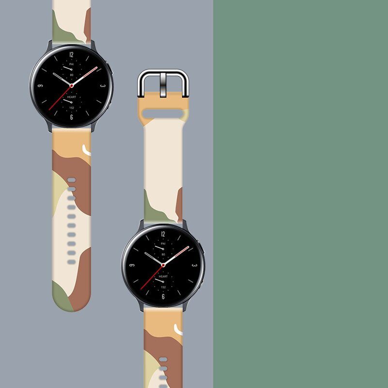 Strap Moro for Samsung Galaxy Watch 45 / 46 / 47 mm silicone bracelet watch band - pattern 16 - imagine 3