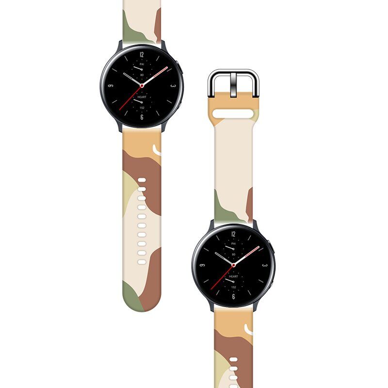 Strap Moro for Samsung Galaxy Watch 45 / 46 / 47 mm silicone bracelet watch band - pattern 16 - imagine 2