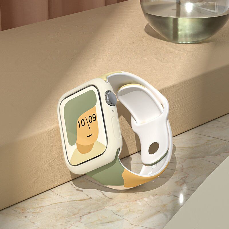 Silicone Strap Moro Watch Bracelet Band for Apple Watch 42 / 44 / 45 / 49 mm - Pattern 1 - imagine 6