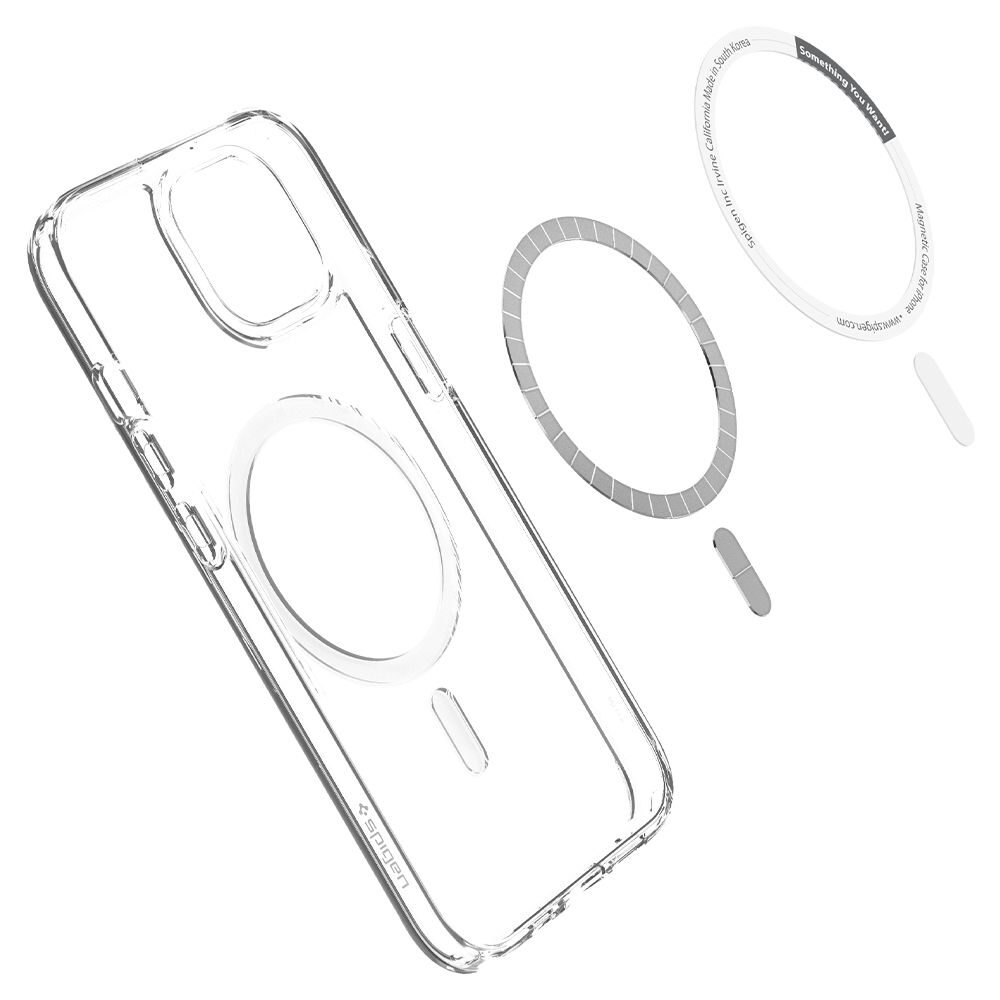 Spigen Ultra Hybrid Mag Case with MagSafe for iPhone 13 - White - imagine 9