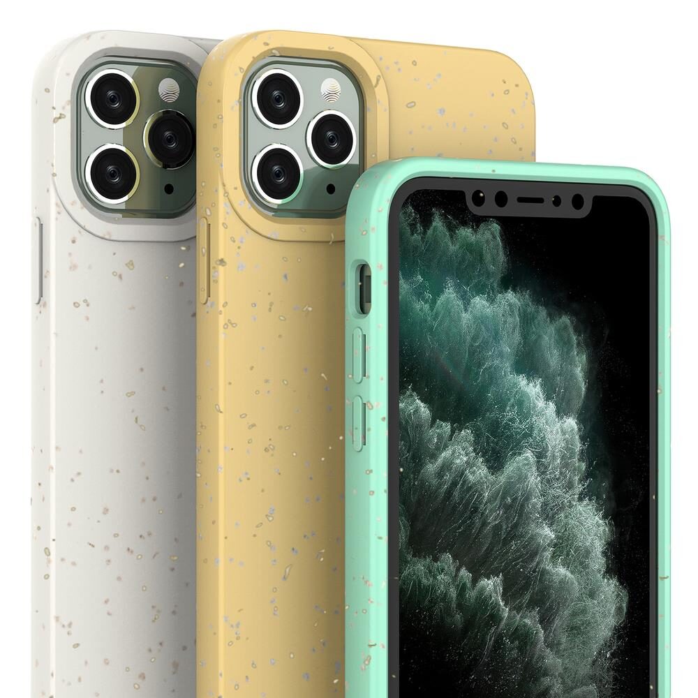 Eco Case Case for iPhone 11 Pro Max Silicone Cover Phone Cover Yellow - imagine 2