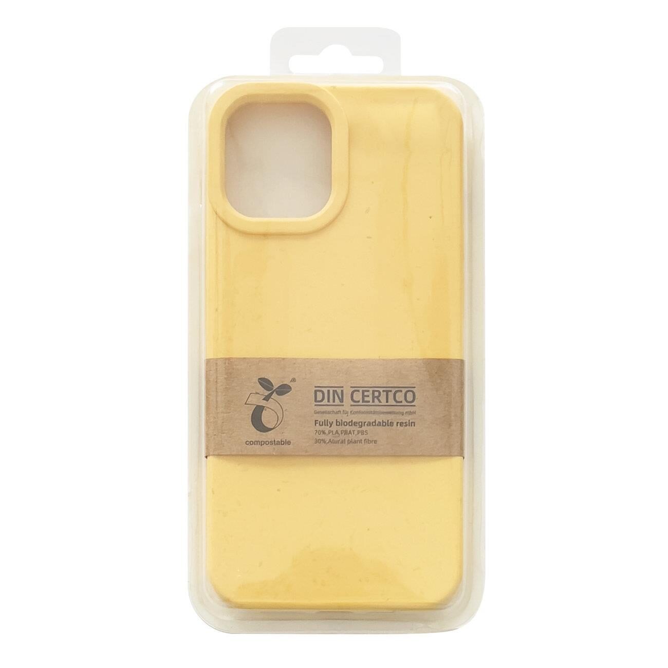 Eco Case Case for iPhone 12 Pro Max Silicone Cover Phone Cover Yellow - imagine 3