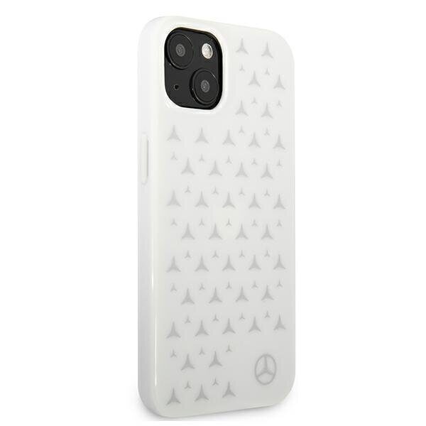 Mercedes Silver Stars Pattern Case for iPhone 13 - White - imagine 4