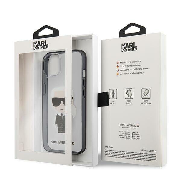 Karl Lagerfeld Iconik Karl Case for iPhone 13 mini - Transparent - imagine 8