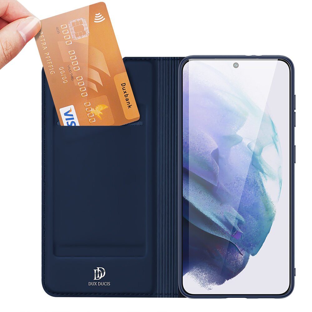 Dux Ducis Skin Pro Holster Cover Flip Cover for Samsung Galaxy S22 + (S22 Plus) blue - imagine 2