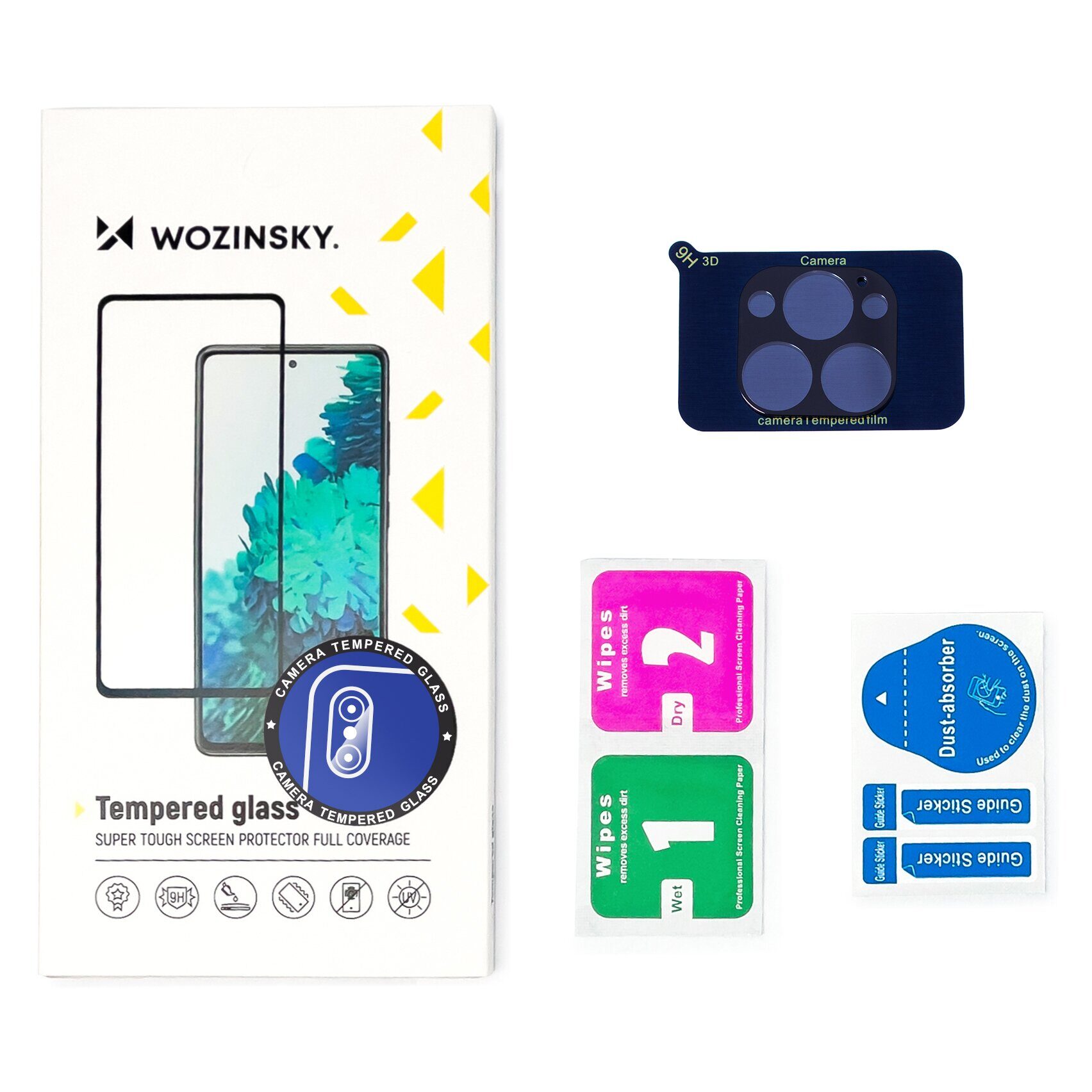 Wozinsky Full Camera Glass 9H Full Camera Tempered Glass for Samsung Galaxy Z Flip 3 - imagine 3