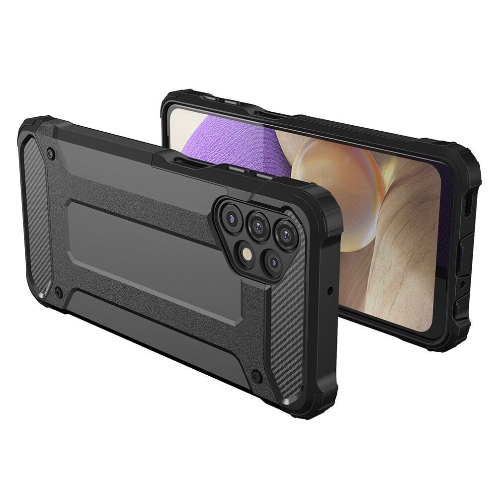 Hybrid Armor Case Tough Rugged Cover for Samsung Galaxy A73 black - imagine 3