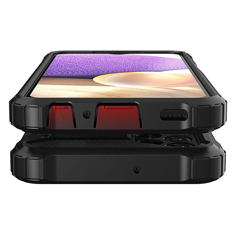 Hybrid Armor Case Tough Rugged Cover for Samsung Galaxy A73 black - imagine 9