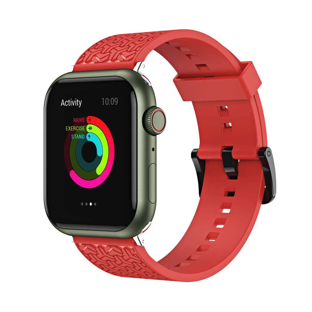 Watch Strap Y Watchband Bracelet for Apple Watch 42 / 44 / 45 mm - Red - imagine 4