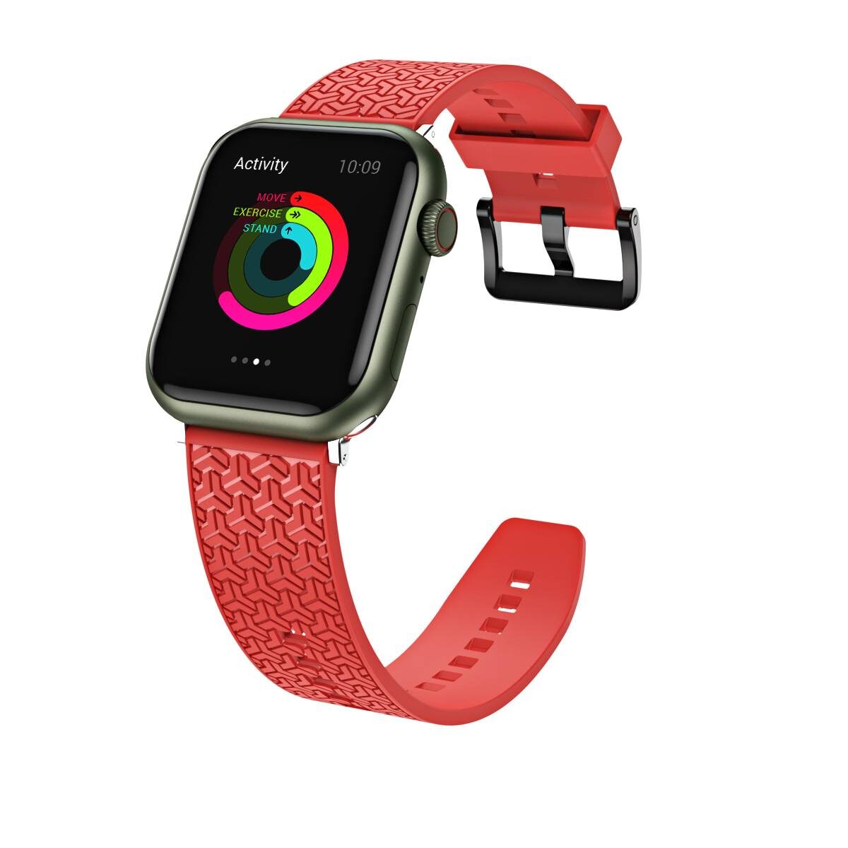 Watch Strap Y Watchband Bracelet for Apple Watch 42 / 44 / 45 mm - Red - imagine 5