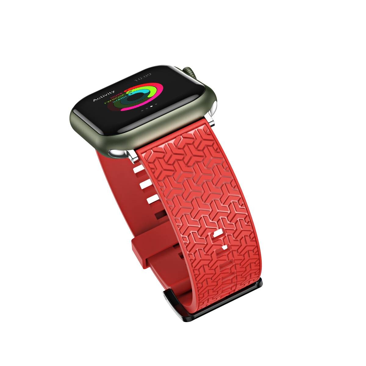 Watch Strap Y Watchband Bracelet for Apple Watch 42 / 44 / 45 mm - Red - imagine 6