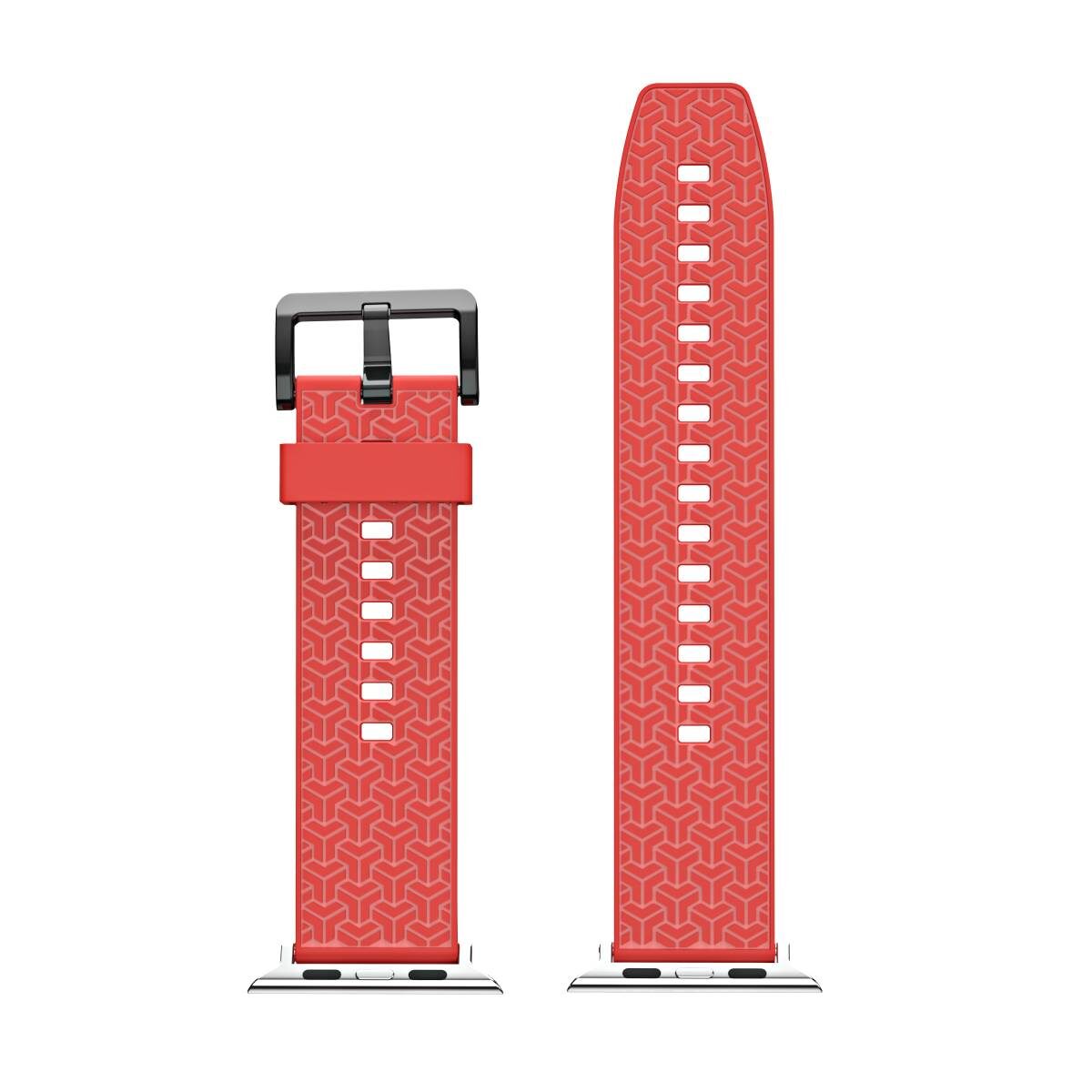 Watch Strap Y Watchband Bracelet for Apple Watch 42 / 44 / 45 mm - Red - imagine 7